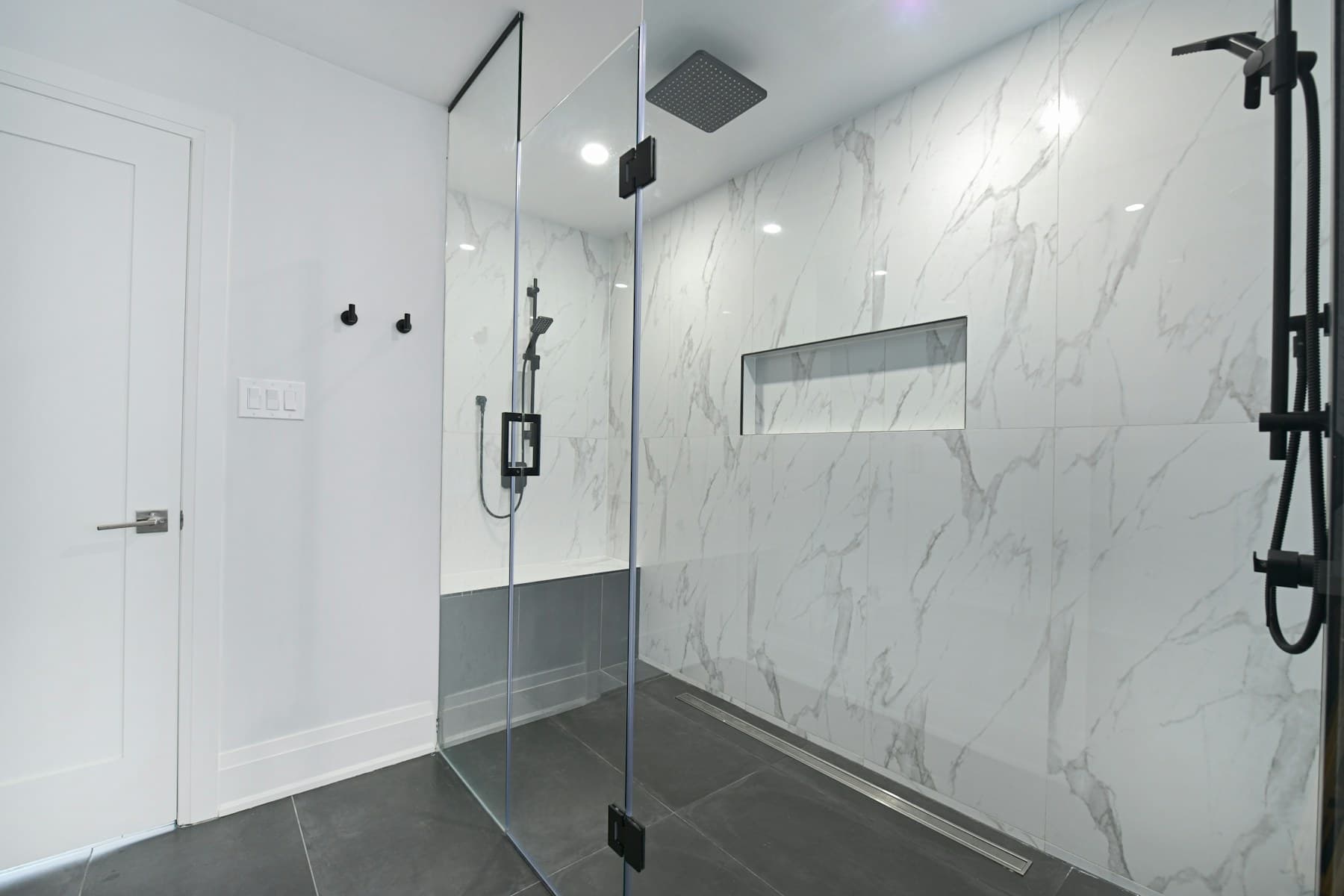 Modern shower, stock photography