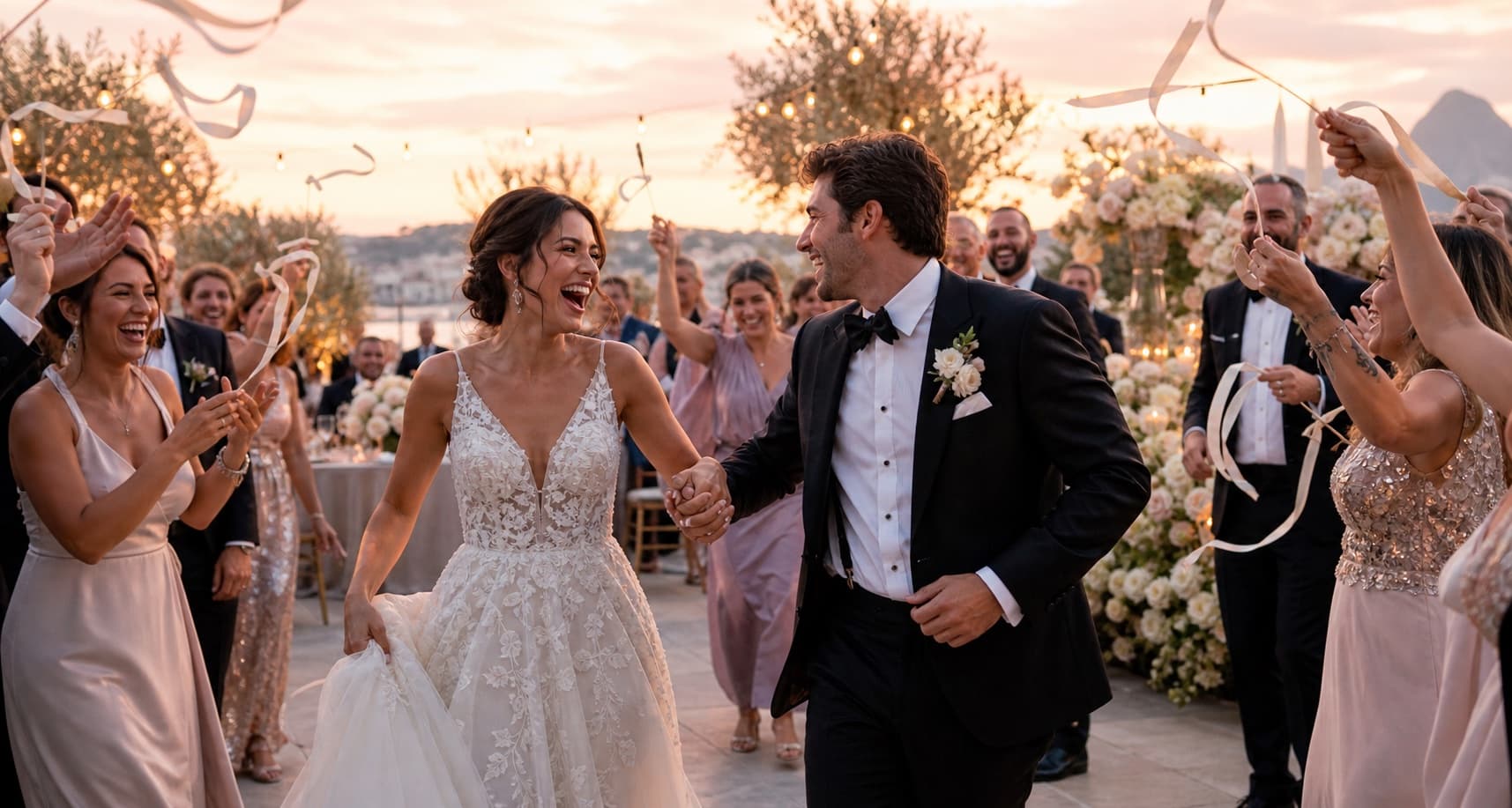 Dancing wedding couple shown as a concept visual