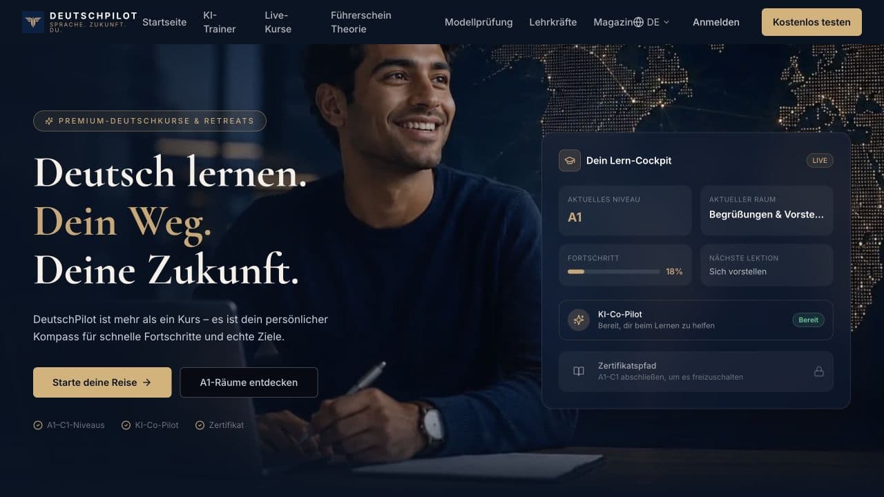 DeutschPilot Szkoła języka niemieckiego demo